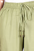 40’s Cotton Cropped Flare Pant in Pistachio Green
